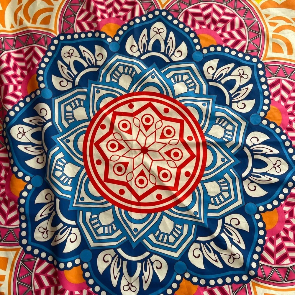 Bath Beach Towel with Intricate Patterns Yoga mat polygon